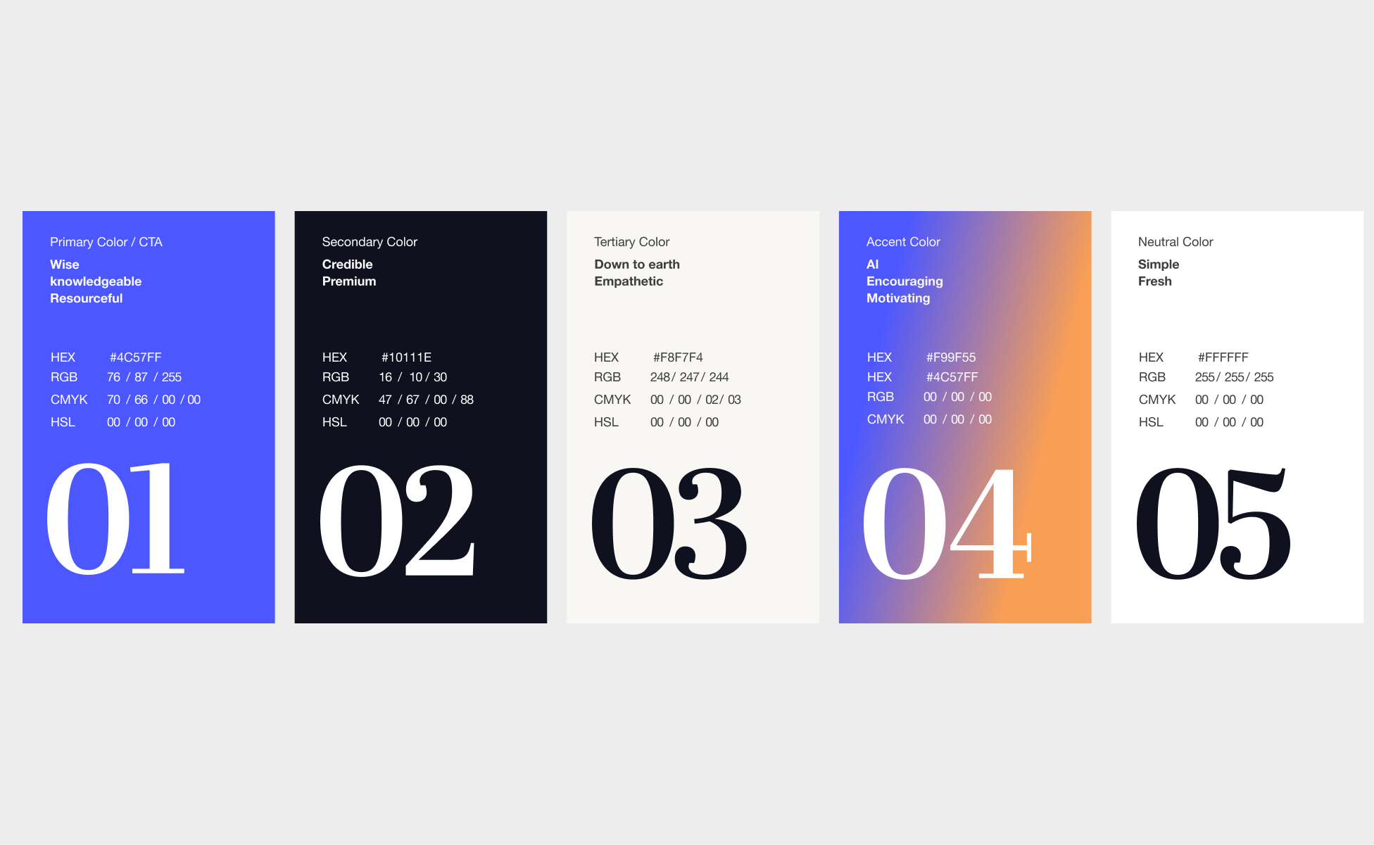 Brand color palette