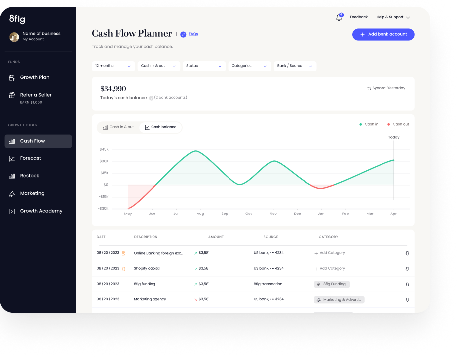 8fig Cash Flow Planner