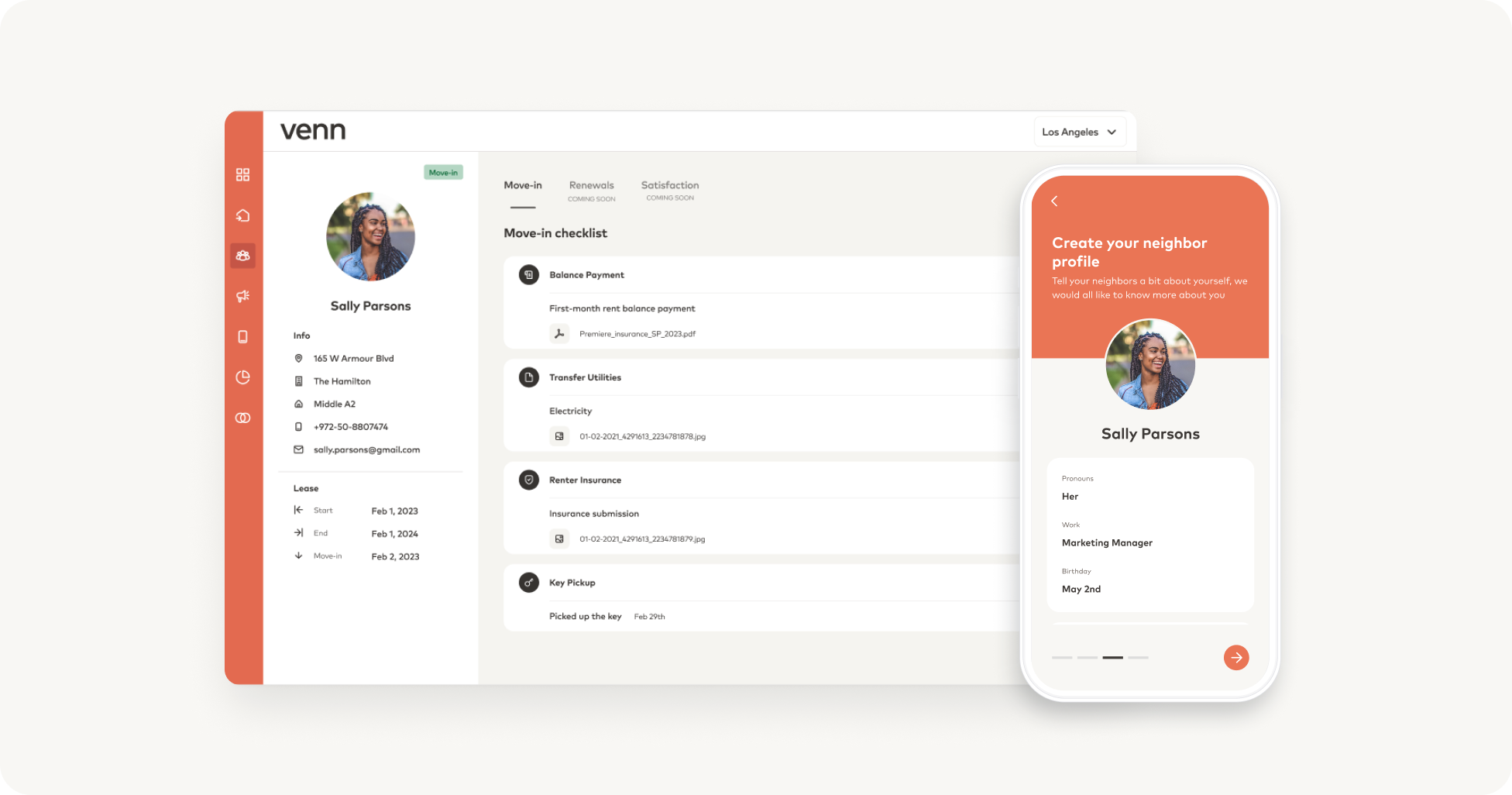 Venn move-in experience overview