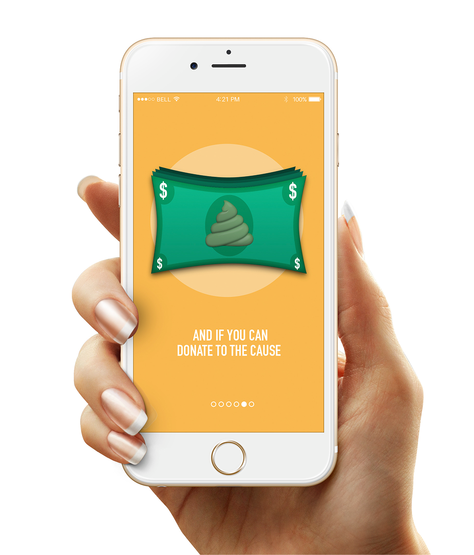 Give a Shit app screen