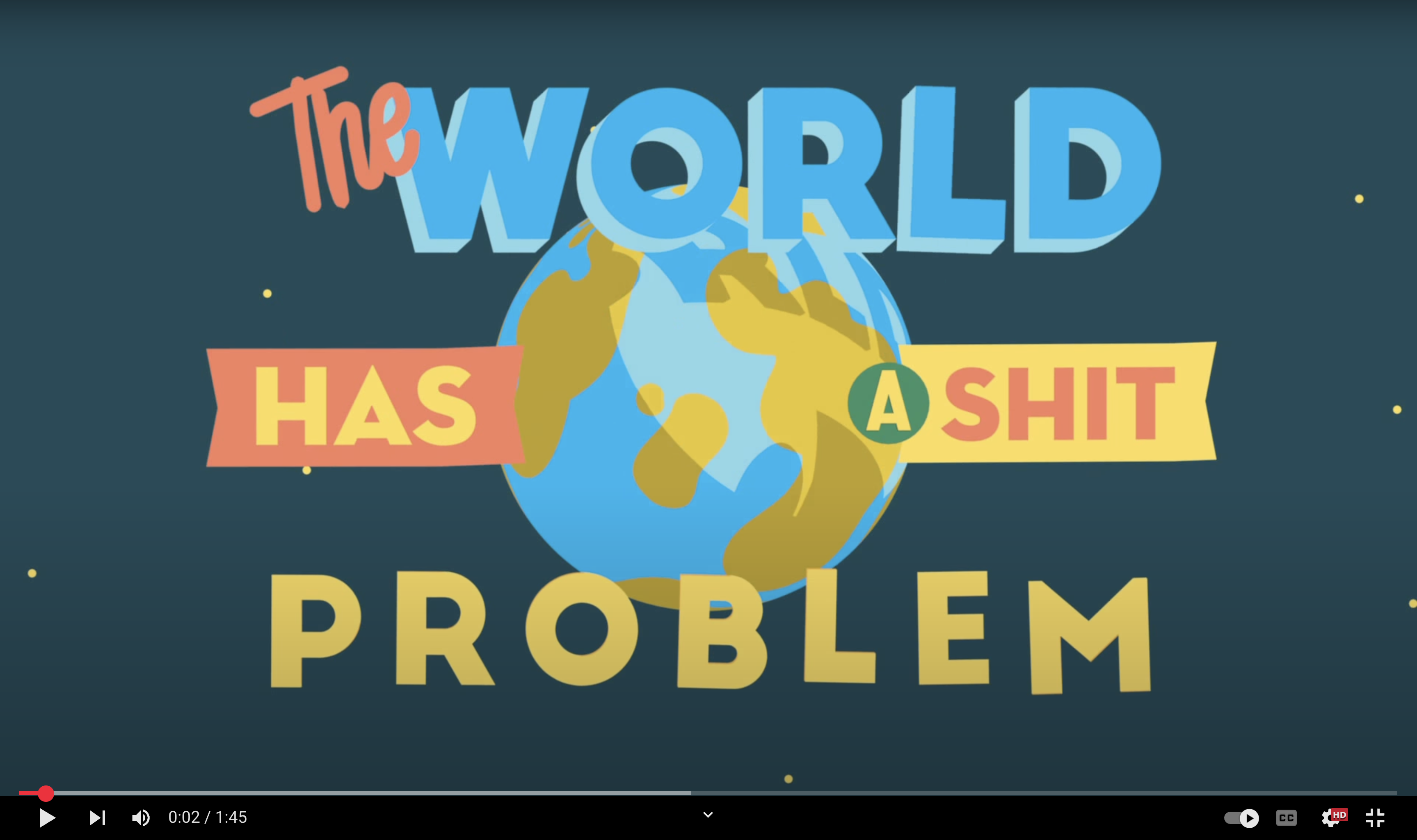 The world has a shit problem campaign film