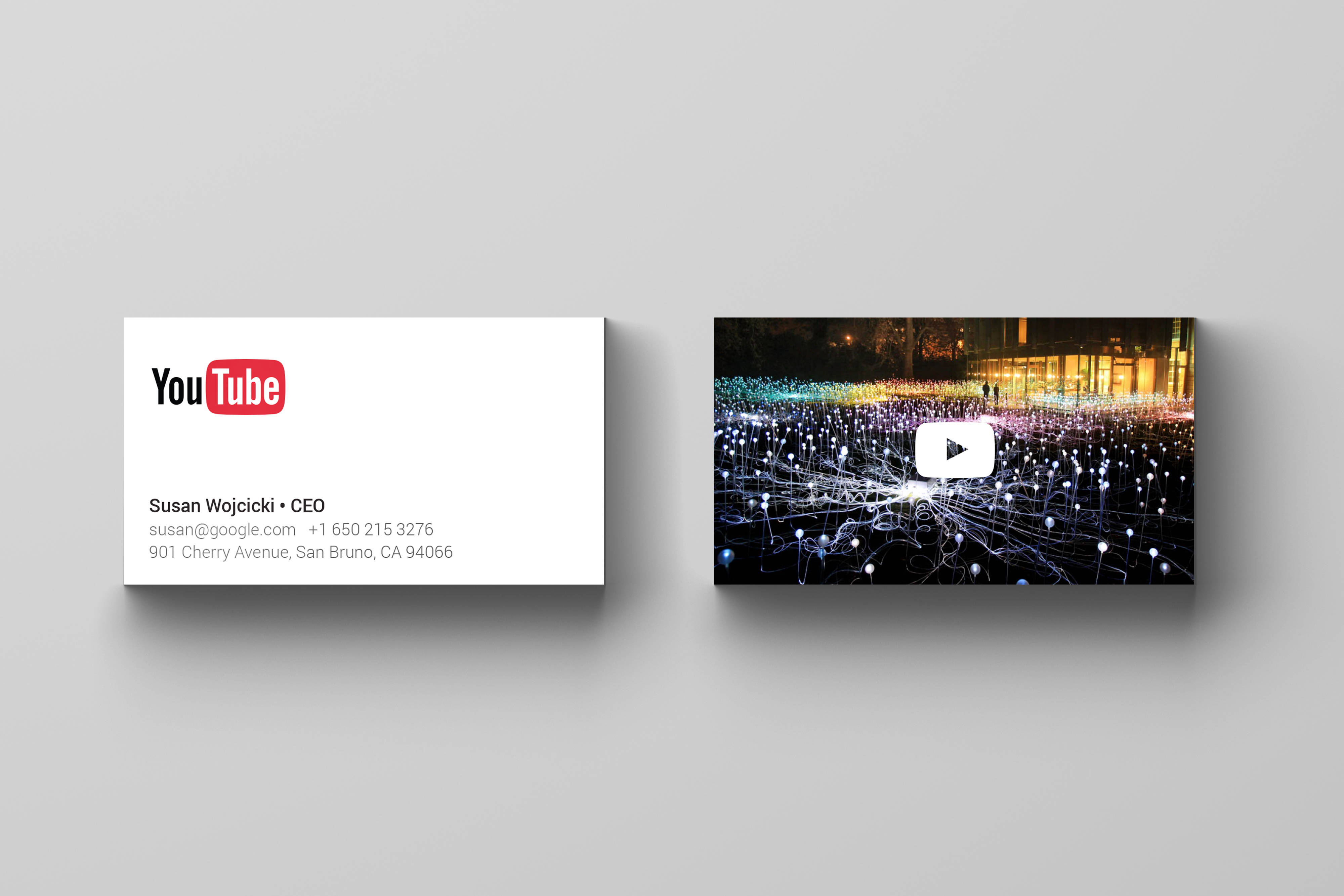 YouTube business card option 5