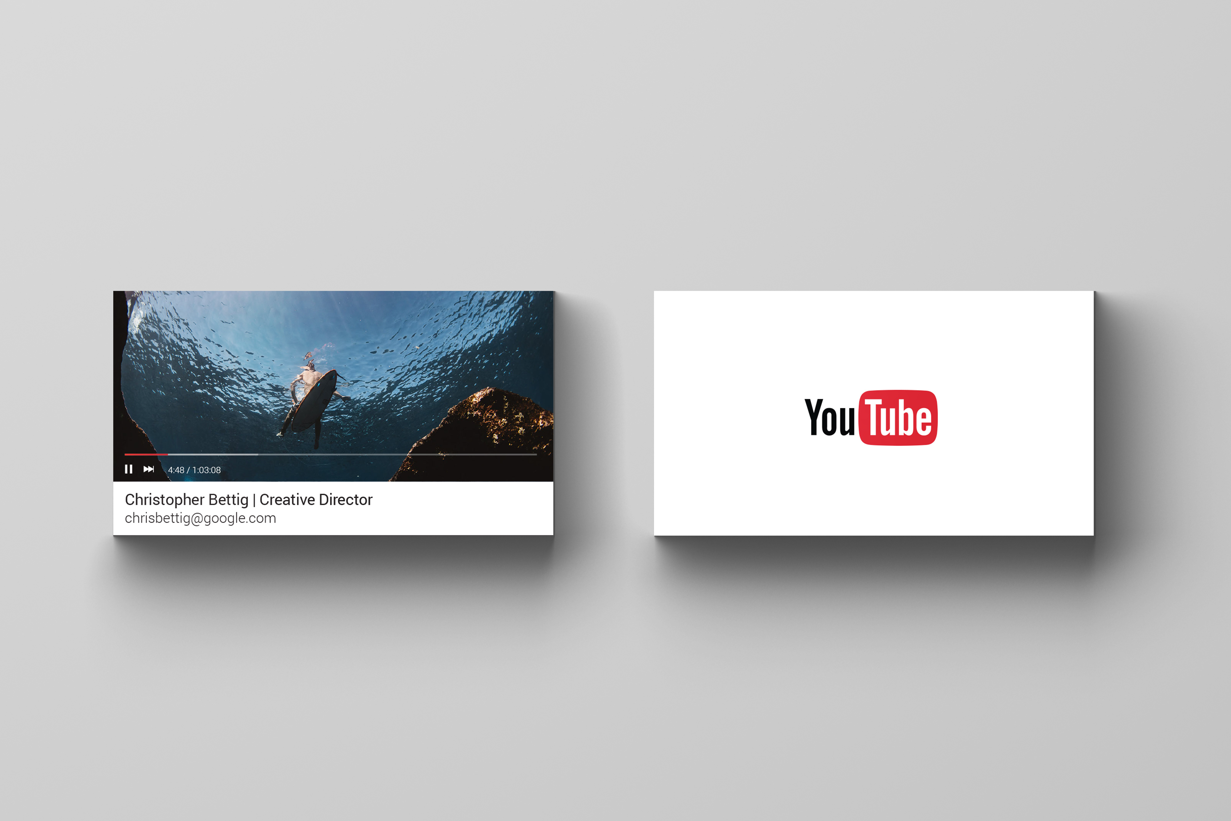 YouTube business card option 6